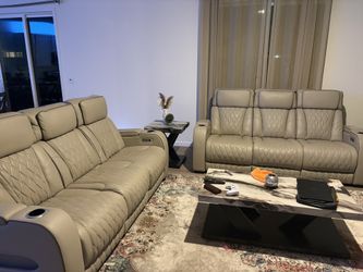 Boyington Triple Power Leather Reclining Sofa