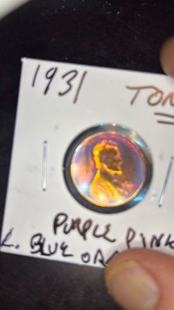 1931 monster toned wheat penny coin