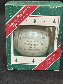 Vintage Hallmark1987 Norman Rockwell Christmas Scenes