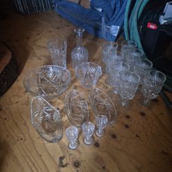 Need Gone!! Half Price Anchor Hocking Vintage Crystal 