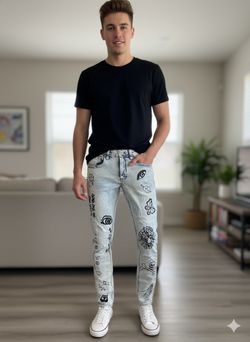 Rogue  Men ‘s Jeans , 32 Wide  %99 Cotton 