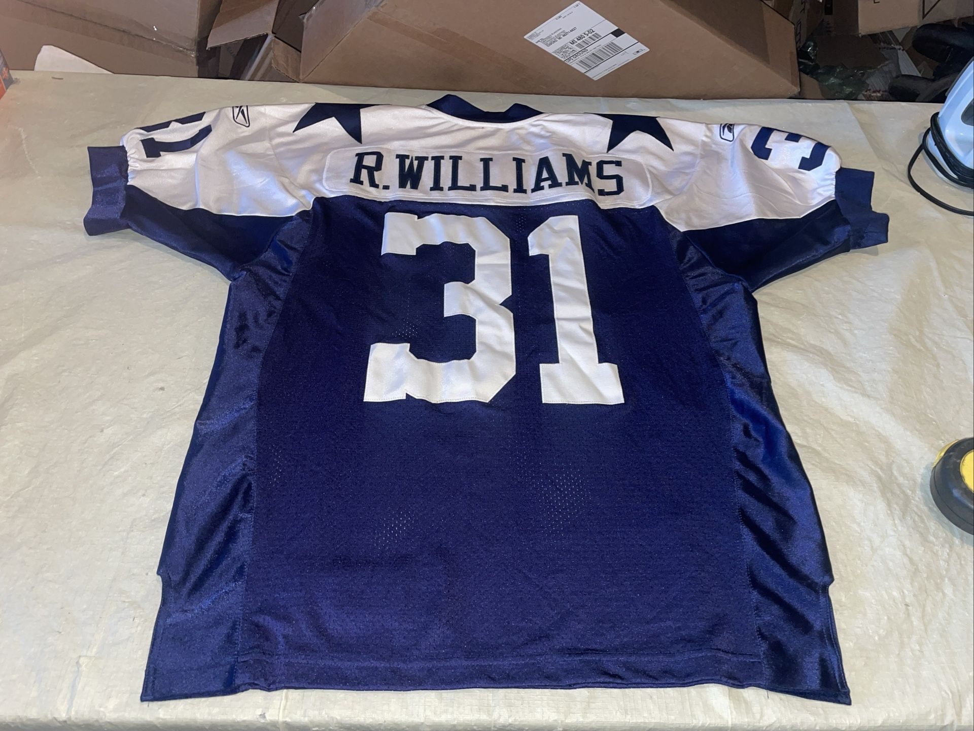 Authentic Roy Williams GridIron Reebok Dallas Cowboys Jersey Mens 48 Sewn Clean