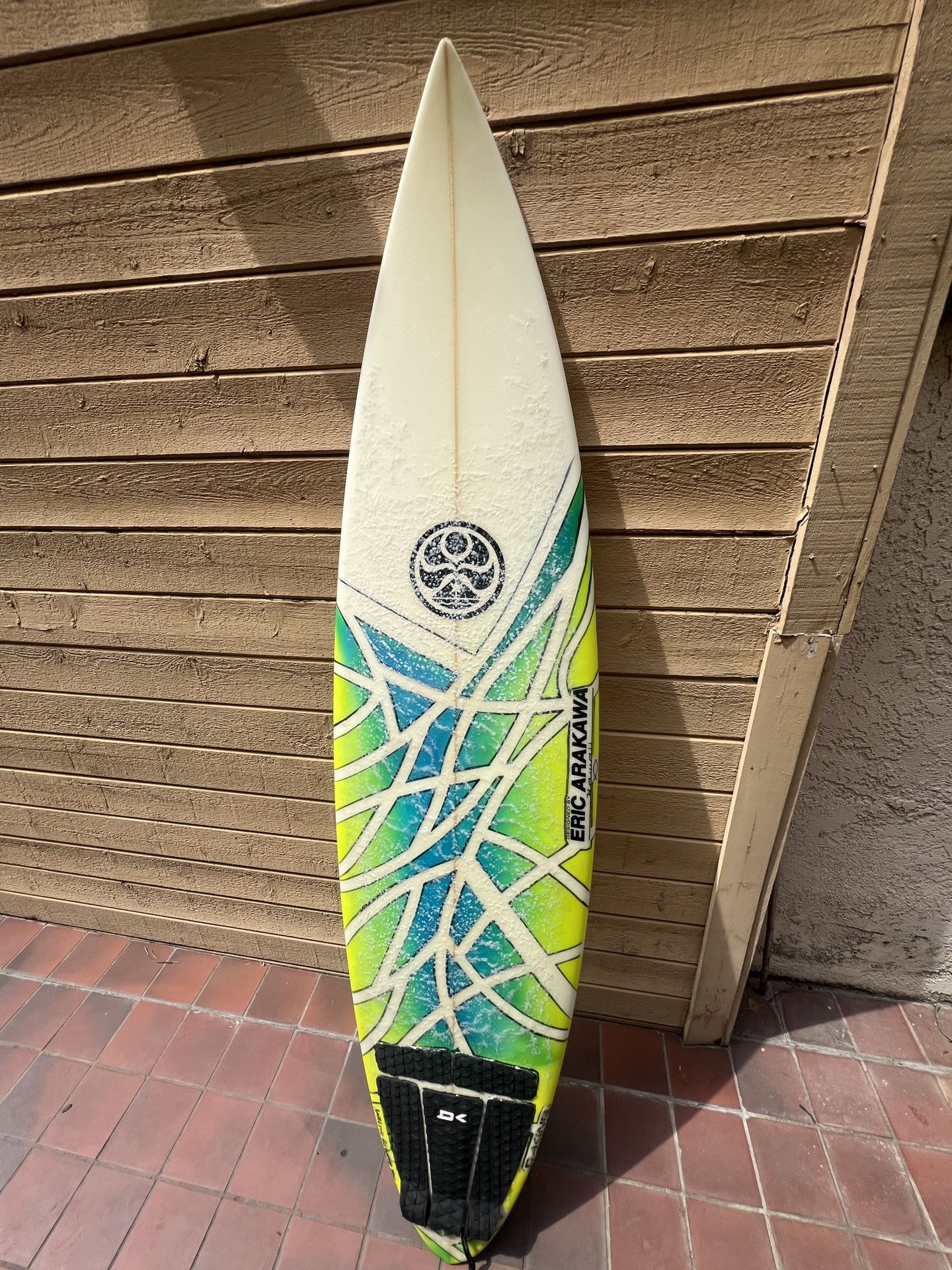 6'6 HIC Eric Arakawa Surfboard W Paint Pens Colored
