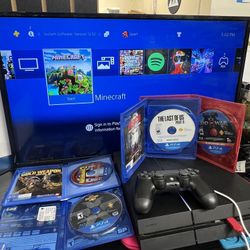 PlayStation 4 With 4 Games