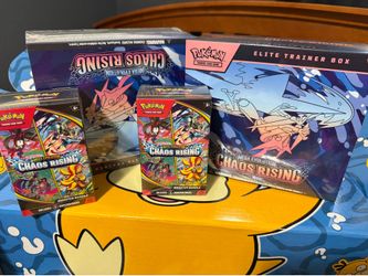 Pokemon Chaos Rising- 2 ETBs and two bundles