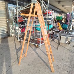 6 Ft Wood Ladder