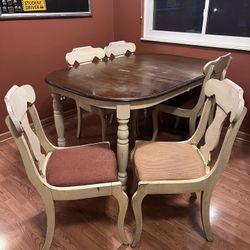 Extending Kitchen Table and 6 Chairs