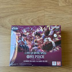 OP-11 Factory Sealed One Piece A Fist Of Divine Speed Booster Box
