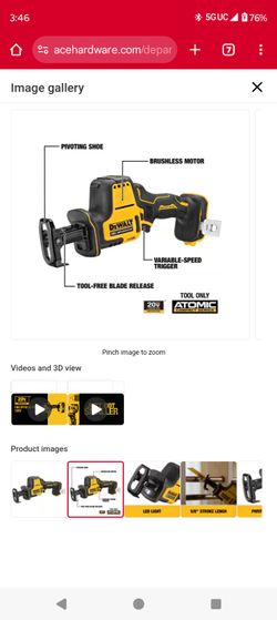 DeWalt New Reciprocating Saw XR $120$