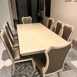 8 Seater Dining Table With Chairs And Rug
