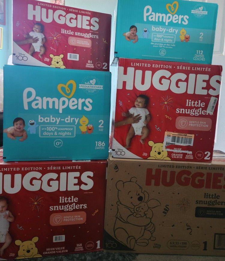 HUGGIES AND PAMPERS