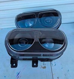 08-14 Dodge Challenger Projector Headlights Luces Focos Micas Faros Faroles Headlamps