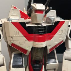 That’s Jetfire, one of the classic Generation 1 Transformers from the 1980s.