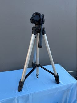 VidPro Aluminum Camera Tripod w/ Pan/Tilt Head, Flip Lock, Foldable