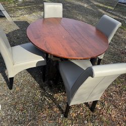 Dining Table With 4 Chairs 