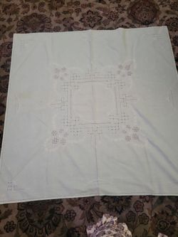 Vintage Pale Green Square Tablecloth