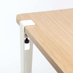 Tiptoe Modular Steel Desk and Table Leg White