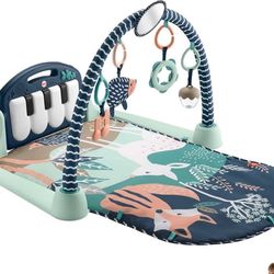 Fisher-Price Baby Playmat Kick & Play Piano Gym with Musical and Sensory Toys for Newborn to Toddler