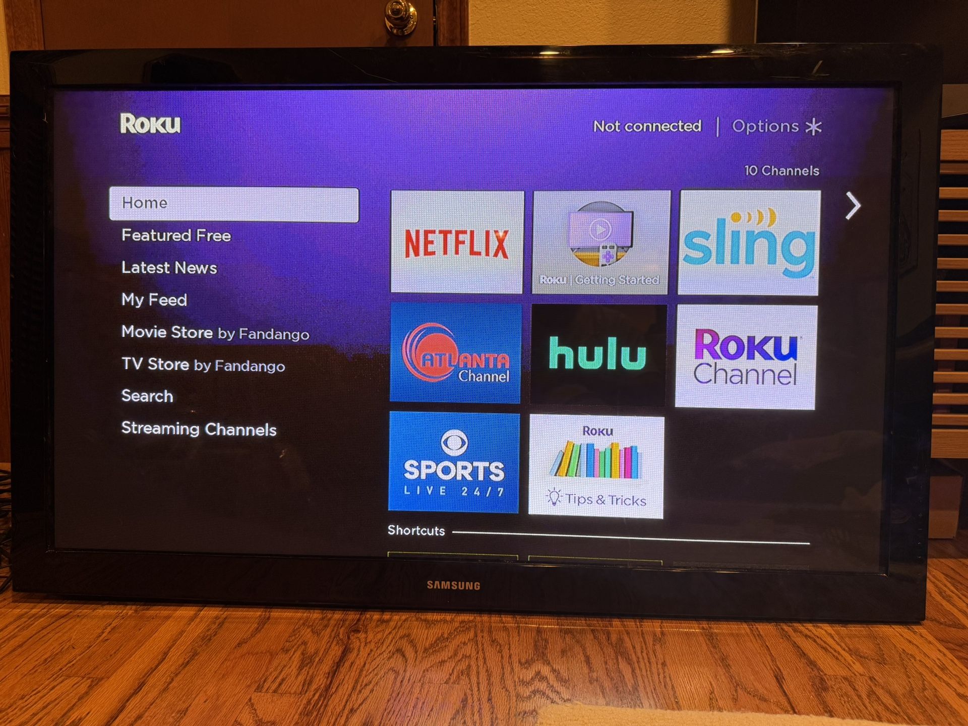 50” Samsung Plasma Television With Remote 