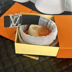 LV Black and Brown Reversible Belt 
