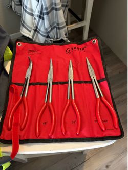 Sunex Tools 3600 4 pc. 11” needle nose pliers set