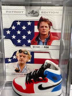 Patriot Edition Michael J. Fox Christopher Lloyd Custom Shadow Box