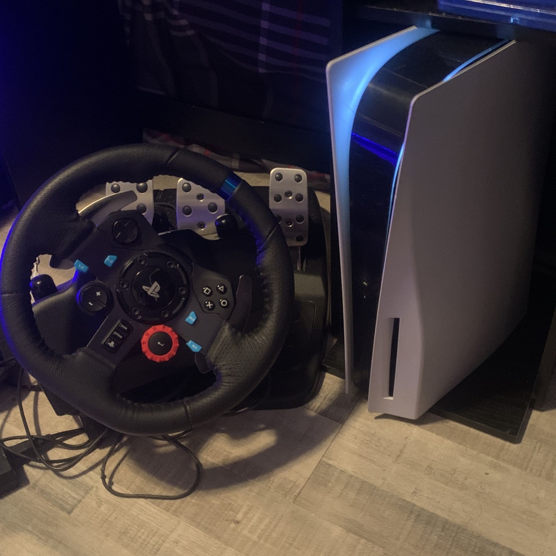 Ps5 With Wheel For 550 We Can Negotiate Price And Would Trade For A Pc