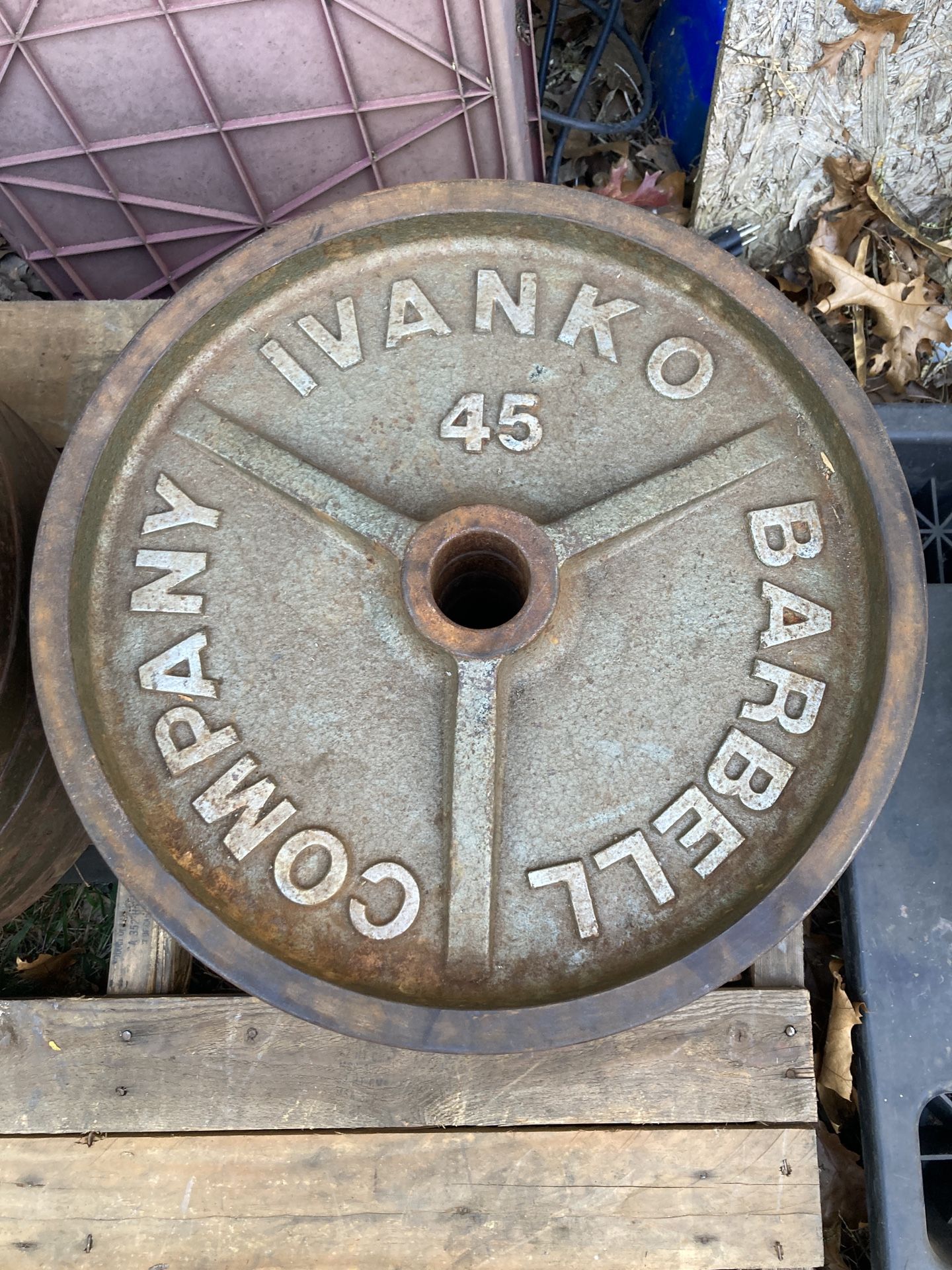 Ivanko Barbell Company USA OM Series 45 Lb Deep Dish Plates
