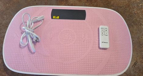 Pink Merach Vibration Plate with Remote.