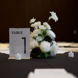 Black And White Modern Complete Wedding Decor