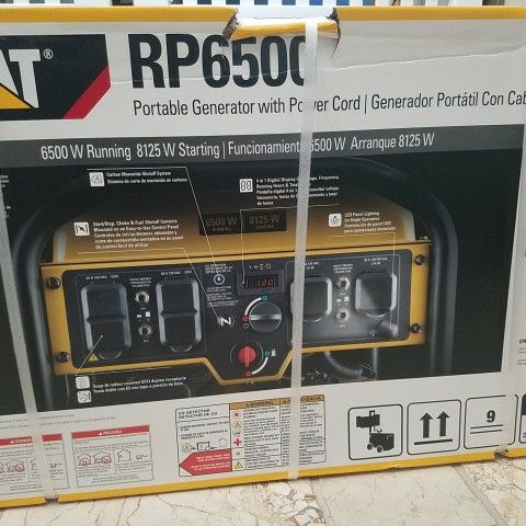 3 Available: Cat RP6500 Portable Electric Generator In Box