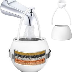 Bath Water Filter for Tub Faucet with Overflow,2,500 Gallons of Filtration,Remove contaminants,Chlorineand Fluoride,Hard Water Softener, Enhances The 