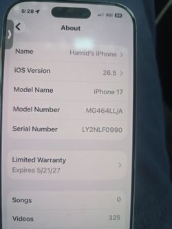 Iphone 17 256 GB tmobile