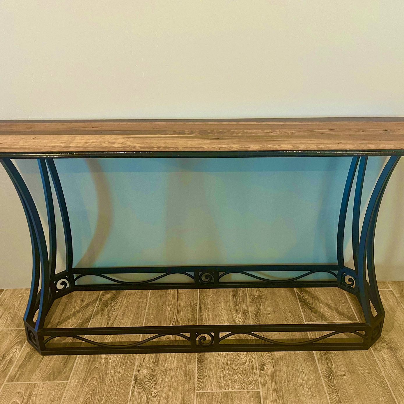 One of a kind unique Entry/Console table made from a 1930s Pianos