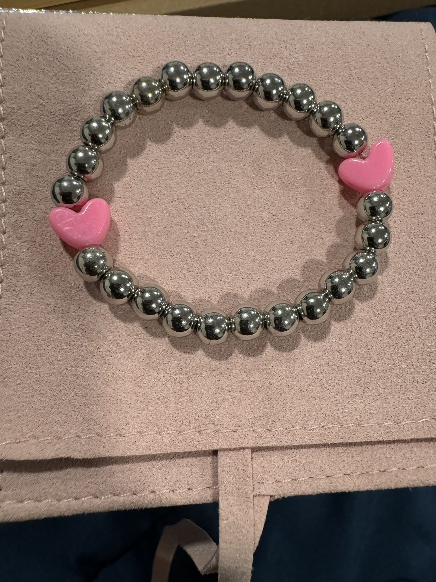 Pink Heart Bracelet