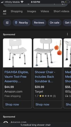 Set Of Three Shower Chairs 