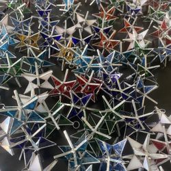 Assorted Stained Glass Stars Suncatchers/ Ornaments