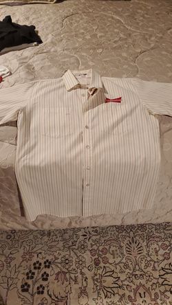 BudWeiser employee delivery shirt. XL dry cleaned.. Ready to wear