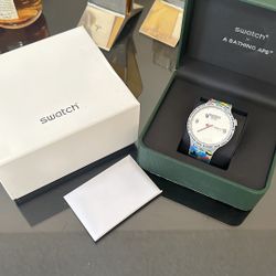 Swatch x Bape Gray Camo Silver BNIB A Bathing Ape Tokyo