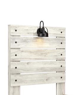 New Ashley furniture Twin bed headboard only!! with light