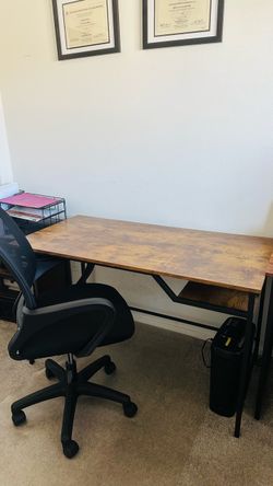 Office desk and chair combo