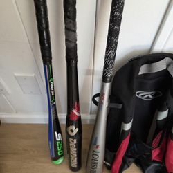 Kids/Teens  Aluminum Baseball Bats with Bag