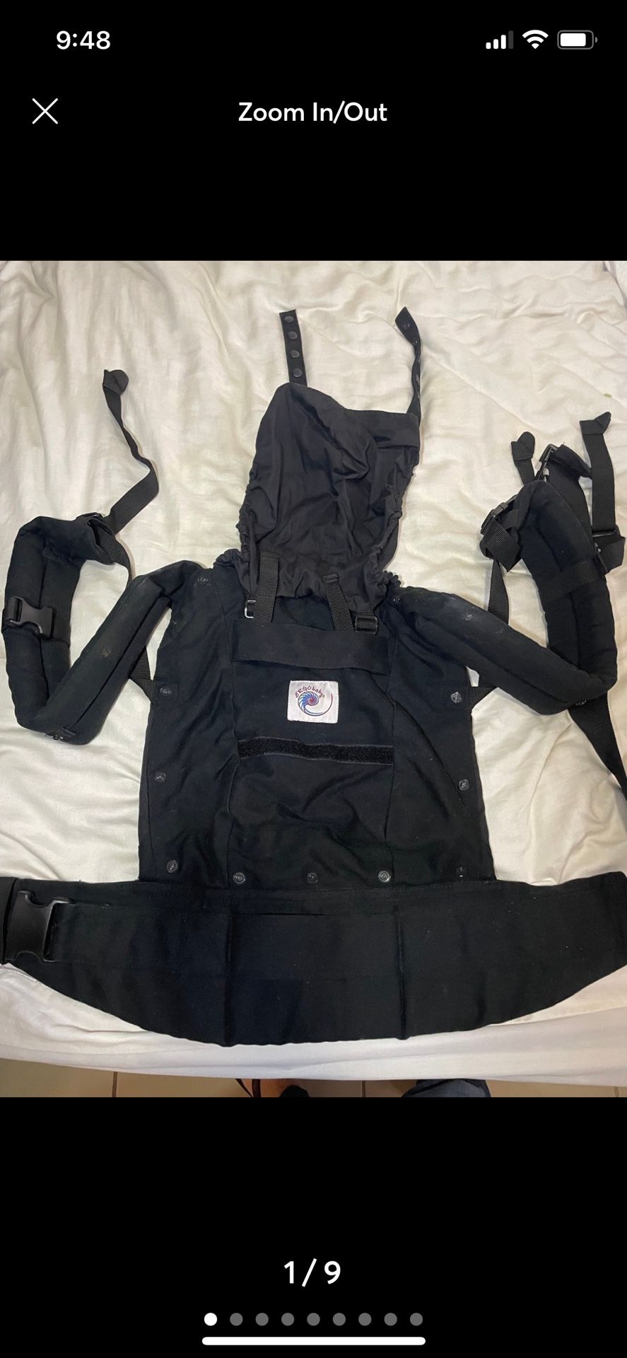 Ergobaby carrier and infant insert