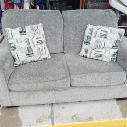 Gray Loveseat Ready Now