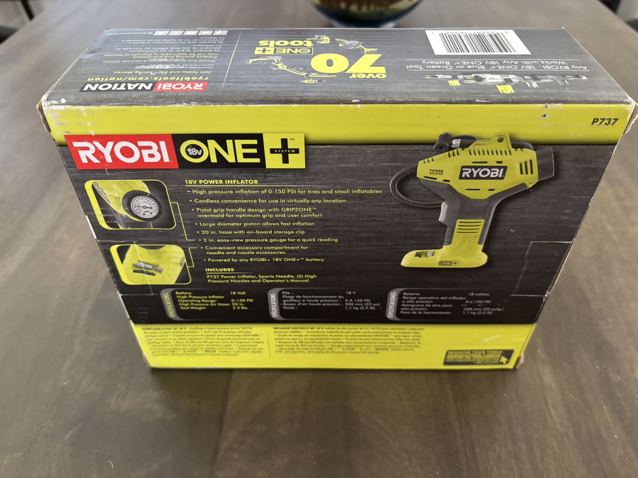 Ryobi 18v Mini Air Compressor