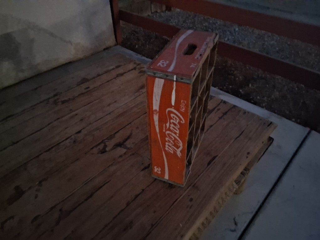 Coca cola wood box