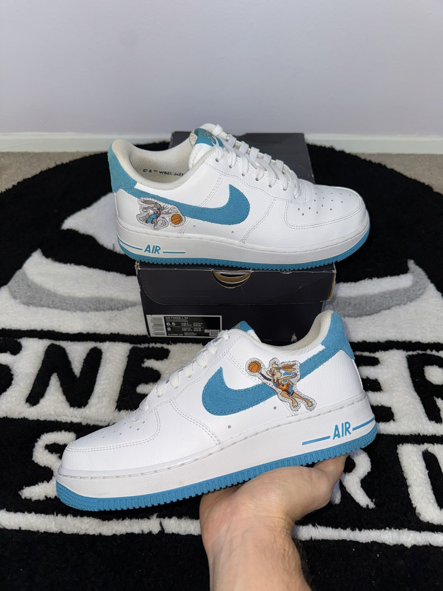 Space Jam x Nike Air Force 1 '07 Low Hare (Size 6.5M/8W)