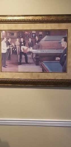 Billiard Framed Art