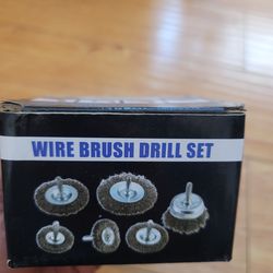 Wire Brush Drill Set (New)