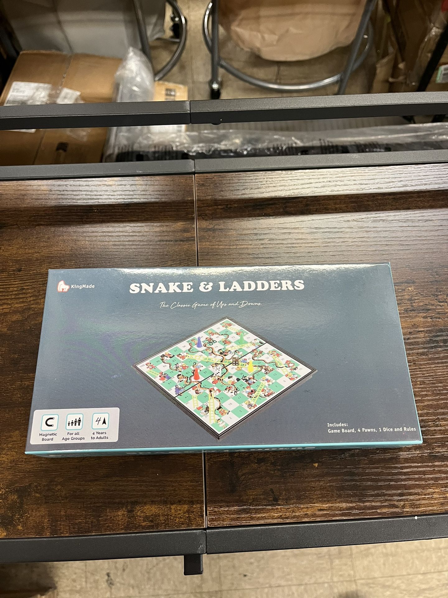 Magnetic Snakes and Ladders Board Games with Folding Board Travel Games Set